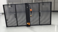 Fenêtre en verre transparente de maille de P3.91 d'installation facile d'écran de calandre d'intérieur/extérieur d'IP65 LED pour de grands grils extérieurs