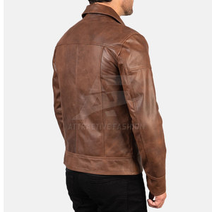 Breathable And Lightweight Genuine <b>Leather</b> Winter <b>Jacket</b> For Men Offering Comfort Style And <b>Long</b> Lasting Durability - Product Image 5