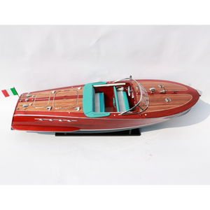 34 "SUPER RIVA TRITONE MODÈLE DE BATEAU EN BOIS FABRIQUÉ À LA MAIN PRÊT pour L'AFFICHAGE-MODÈLE DE BATEAU DE VITESSE POUR LA DÉCORATION, LE CADEAU, LA VENTE EN GROS - Product Image 2
