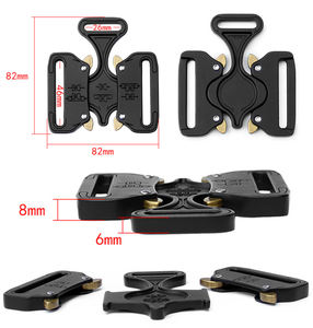 Hebilla de Metal para cinturón de seguridad, gancho de aleación de doble liberación, 27mm/38mm/45mm, ajustable, para deportes al aire libre, DIY - Product Image 2