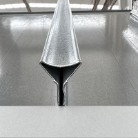 Plancher métallique galvanisé à profil fermé pour bâtiment commercial moderne, haute capacité de charge, dalle de plancher en béton armé