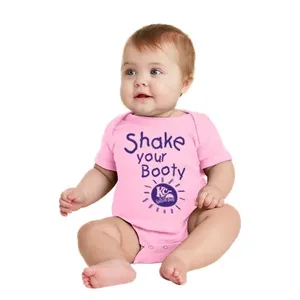 Hot Pink with Purple Onesie for Toddler Girls 'Shake Your <b>Booty</b> Baby' Printed Onesie - Product Image 1