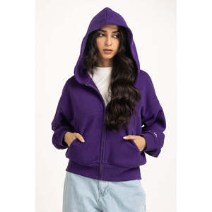 Sweat à capuche zippé en tricot coupe classique WM-HDZ-WS25-120 - Product Image 2