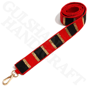 Beautiful SPORTS design white and gray coloured handmade embroidered strap belt for <b>girls</b> from India - Product Image 4