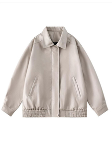 Chaqueta de Invierno de Cuero Genuino de Piel de Oveja y Vacuno para Hombre, Estilo Urbano, Diseño de Carreras, Fabricación OEM Personalizada - Product Image 5