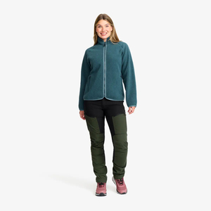Chaqueta de lana para mujer, cremallera completa, cálida, gruesa, Polar, para senderismo, Camping, uso diario, con tela suave, chaqueta de lana para mujer - Product Image 2