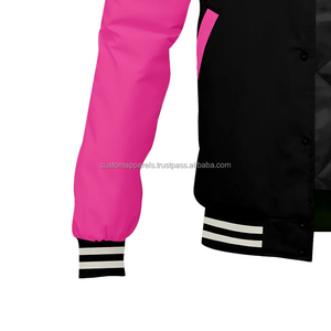 Custom Breathable <b>Summer</b> Varsity <b>Jacket</b> for Youth with Front Embroidery Logo Windproof Wool Body Letterman <b>Jacket</b> - Product Image 6
