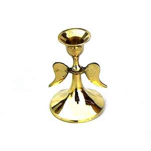 Bougeoir votif de finition brillante dorée de taille standard de vente chaude bougeoir de finition antique d'or de fonte d'aluminium - Product Image 4