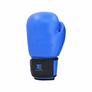ถุงมือชกมวยสำหรับฝึกซ้อม  แบบสบาย  ระดับมืออาชีพ สีน้ำเงินและดำ  วัสดุหนัง - Product Image 3