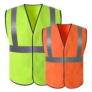 Gilet de sécurité réfléchissant respirant en tissu polyester 120 à 160 GSM, bandes haute visibilité, impression de logo personnalisé, marque privée, vente en gros - Product Image 2