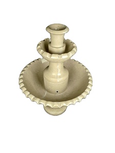 Fontaine d'eau en marbre onyx beige, fontaine en marbre pour bureau d'intérieur, fontaine en marbre vintage - Product Image 6