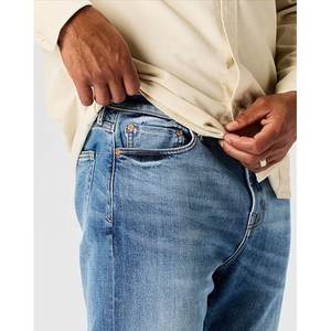 New Summer Casual Denim <b>Jeans</b> For Men Korean Fashion Versatile Small Leg <b>Jeans</b> <b>Elastic</b> Embroidered Denim Pants - Product Image 3