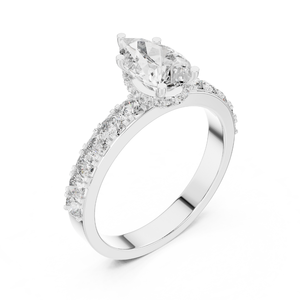 Anillo de pera y Diamante redondo de lujo IGI Certificado Lab Grown Stones Compromiso Boda Joyería de lujo Compradores al por mayor - Product Image 2