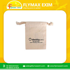 Authentique sac à cordon 100% polyester et coton avec design élégant style pliant meilleur prix sacs de cadeaux d'événement de mariage - Product Image 2