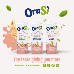 Boissons végétales OraSi Avoine + Zinc 1 litre 12 unités - Product Image 6