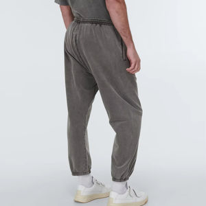 Sudadera con capucha de gran tamaño de algodón desteñido de peso pesado para hombre y traje de pantalón con hombros caídos, ropa de calle informal, chándales para invierno - Product Image 4