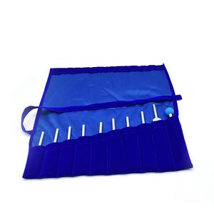 Jeu de diapasons de 9 pièces (174Hz-963Hz) avec marteau en silicone et sac en velours Diapasons médicaux en aluminium pour la thérapie - Product Image 3