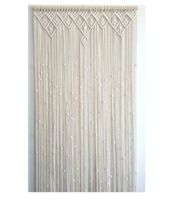 Large Wedding Backdrop Wall Hanging Tapestry White Macrame Door <b>Curtain</b> | Large Wedding Backdrop Wall Hanging Tapestry - Product Image 1