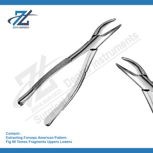 Forceps d'extraction motif américain Fig 69 Fragments de Tomes supérieurs abaisse la qualité allemande Starnderd Instruments chirurgicaux dentaires - Product Image 2