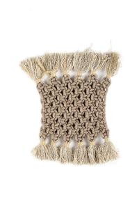 Boho Decor macramé sous-verres fait à la main coton corde tissé absorbant porte-boissons pour les occasions du nouvel an et la décoration de la maison - Product Image 2