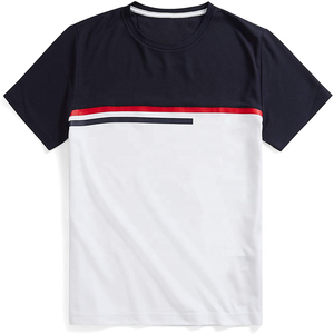 De manga corta de los hombres de bolsillo Camiseta 100% algodón, 90% de algodón y 10% de poliéster de calidad superior de la calle de moda de los hombres casuales camisetas para hombre - Product Image 1