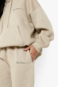 Ensemble de survêtements à capuche en polaire couleur personnalisée unisexe Survêtements de jogging de haute qualité grande taille logo écologique vente en gros solide - Product Image 3