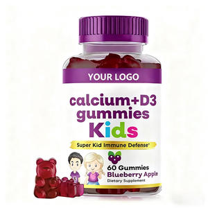 Integratore di Calcio e Vitamina D3 per Bambini, per Ossa Forti e Denti Sani, Vitamina in Gommose per Bambini - Product Image 1