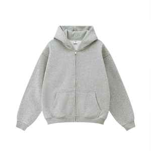 Oem Men 3d Print <b>Full</b> <b>Zip</b> Hoodie Custom Logo Embroidery French Terry Heavyweight Oversized 360gsm <b>Full</b> <b>Zip</b> up <b>Hoodies</b> - Product Image 3