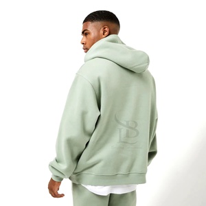 Sweat à capuche personnalisé pour hommes, poids lourd, vierge, 100% coton, coupe boxy surdimensionnée, sweat à capuche court de haute qualité pour hommes - Product Image 5