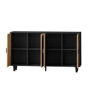 62,20 \ "Home Bar Gabinete de almacenamiento Aparador decorativo de ratán de 4 puertas Muebles de interior Uso general Muebles para el hogar - Product Image 2