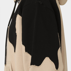 Sweat à capuche unisexe surdimensionné décontracté personnalisé 2025, doublure non tissée imperméable, broderie hivernale, 100% coton, poche - Product Image 6