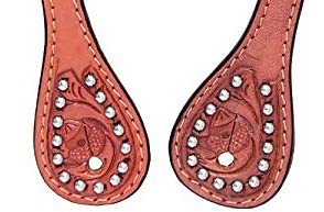 Top Quality Leather Western Spur <b>Straps</b> Very Fine Quality Hand Carving Silver Plated Concho and <b>Buckle</b> at Affordable Price - Product Image 4
