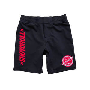 กางเกงขาสั้นผ้ายืดเอวสูงแบบ100% ผ้าโพลีเอสเตอร์ MMA ติดโลโก้ดีไซน์ล่าสุด - Product Image 3