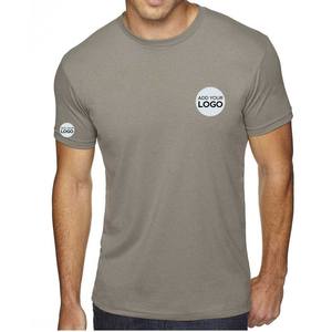 T-shirt pour homme Level Apparel N6210 en polyester/coton, coupe ajustée, manches courtes, de haute qualité, couleur anthracite - Product Image 3