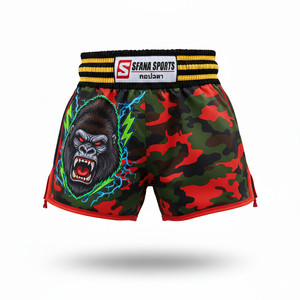 Shorts d'entraînement de Muay Thai MMA pour hommes Respirant Séchage rapide Durable Design personnalisable pour les séances de kickboxing Boxe Fitness - Product Image 1