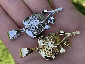 Colgante Moderno y Único, Forma Redonda Exagerada, Completamente Cubierto de Circonitas, Colgante Hip Hop Personalizado de Plata de Ley para Raperos, de Proveedor Indio - Product Image 3