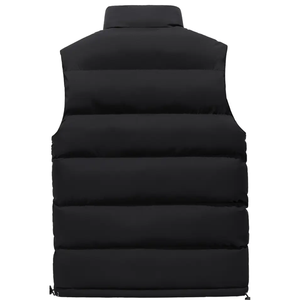 Proveedor de Pakistán, Servicio OEM, Chaquetas Acolchadas para Hombre sin Mangas, Resistentes al Viento, con Cuello Alto, Logotipo Frontal, Chalecos de Poliéster para Hombre - Product Image 3