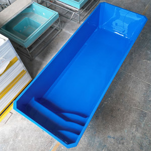 Venta al por mayor de fábrica barato pequeño Rectangular al aire libre hogar familia jardín perro Spa <span class=keywords><strong>piscina</strong></span> de fibra de vidrio inmersión <span class=keywords><strong>piscina</strong></span> familiar - Product Image 4