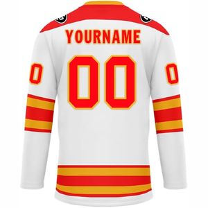New 2025 Wholesale New Custom <b>Embroidery</b> Ice Hockey Jerseys Latest Designs with Printed Logo OEM jersey - Product Image 3