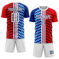 Camisetas de Fútbol Sublimadas con Estampado Personalizado para Equipos Completos, Manga Corta, Transpirables, Ligeras, Elásticas en Cuatro Direcciones, de Secado Rápido, 100%