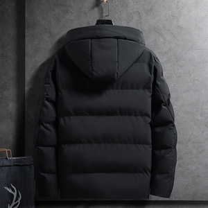 Oem diseño de logotipo personalizado abrigo de los hombres de invierno con capucha chaqueta acolchada de algodón - Product Image 5