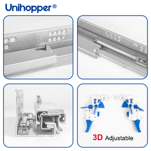 Unihopper 2-Fold Hidden Dưới Dưới Dưới Núi 3D Có Thể Điều Chỉnh Mềm Đóng Nhiệm Vụ Nặng Nề Ngăn Kéo Trượt - Product Image 3