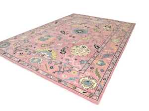 Alfombra tradicional de Color rosa más vendida, lana tejida a mano, 9x12, alfombra para sala de estar, alfombra turca colorida moderna, 8x10 10x14 12x15 - Product Image 6