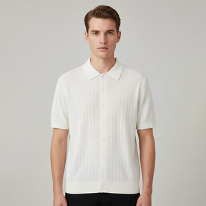 Set Personalizzato da <span class=keywords><strong>Uomo</strong></span>: Top in <span class=keywords><strong>Maglia</strong></span> <span class=keywords><strong>a</strong></span> <span class=keywords><strong>Costine</strong></span> 100% Cotone e Pantaloncini con Elastico in Vita, Maglione da Loungewear - Product Image 5