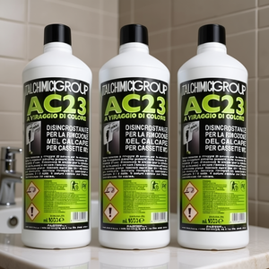 Italchimici Professional AC23 Eliminador de Cal Fuerte, 3 Botellas de 1L para Baño y Artículos de Aseo - Product Image 3
