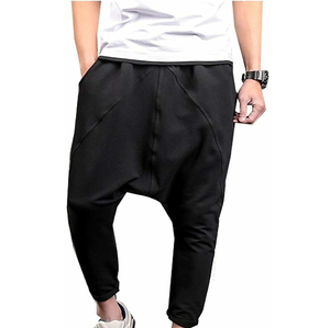Pantalones Deportivos Unisex al por Mayor, Color Sólido Personalizado, 100% Poliéster, Cintura Elástica, Entrepierna Caída, Transpirables 2025 - Product Image 5
