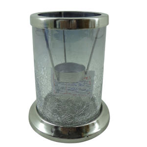 Pot en verre décoratif moderne fait à la main en argent antique pour décoration de table et de salon de Noël - Product Image 4