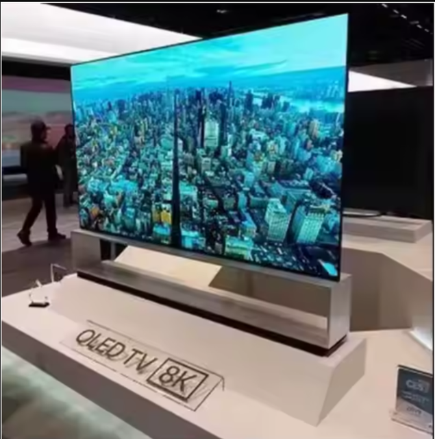 Quality Sales on Z9 85 Inch 1080P Curved Screen QLED Smart TV W/AI LED Refresh Rate Black Hotel TV