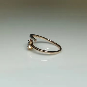 Anillo de banda abierta de diamante cultivado en laboratorio VVS, forma de estrella de oro rosa de 14 quilates para bodas, aniversarios, anillos de compromiso - Product Image 3