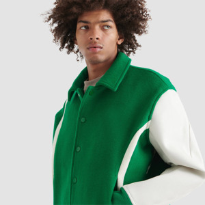 Veste universitaire en laine personnalisée OEM de haute qualité pour hommes-Vêtements d'extérieur élégants et chauds pour toutes les saisons - Product Image 4